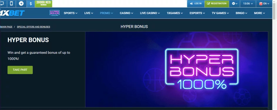 1xbet hyper bonus