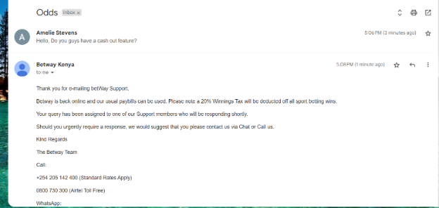 Betway Email