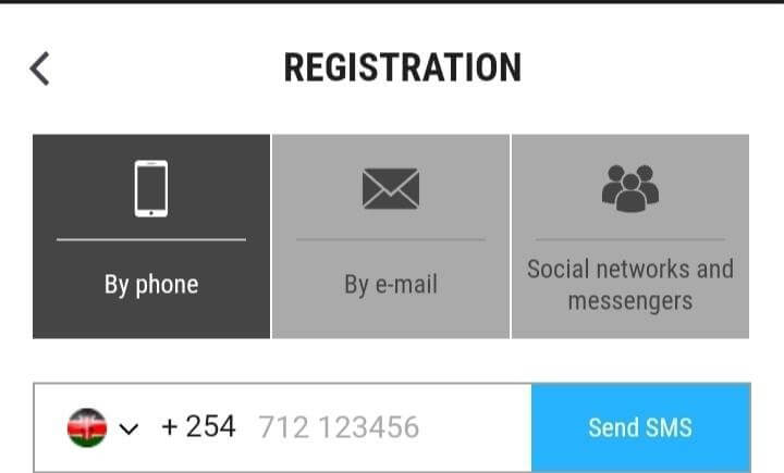 Send sms at number Megapari kenya