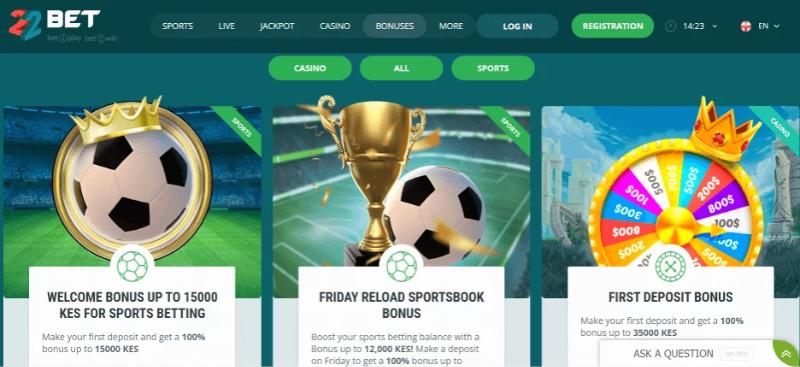 22bet bonus